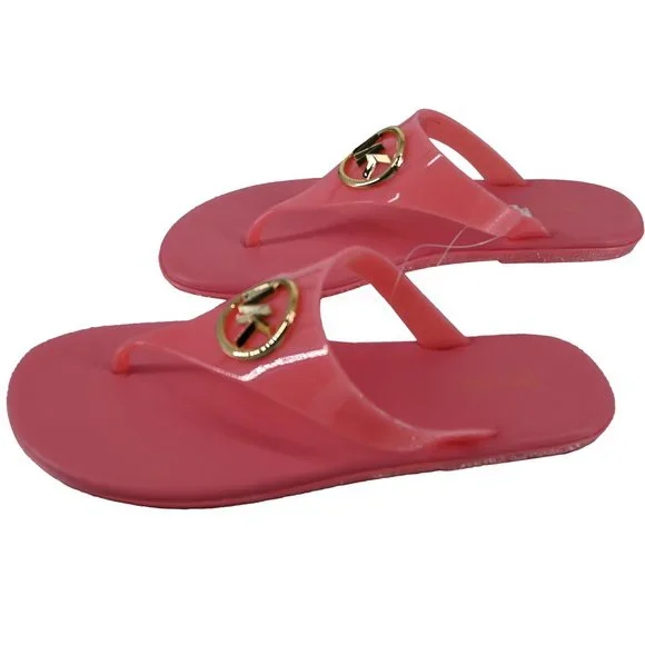 Michael Kors Women's Carmen PVC Jelly Thong Sandal - Picture 3 of 4